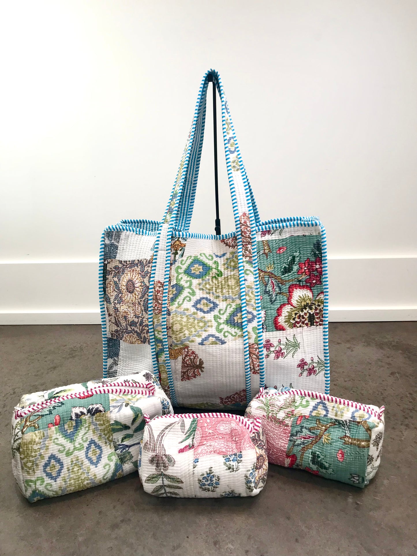 Large Quilted Tote Bag