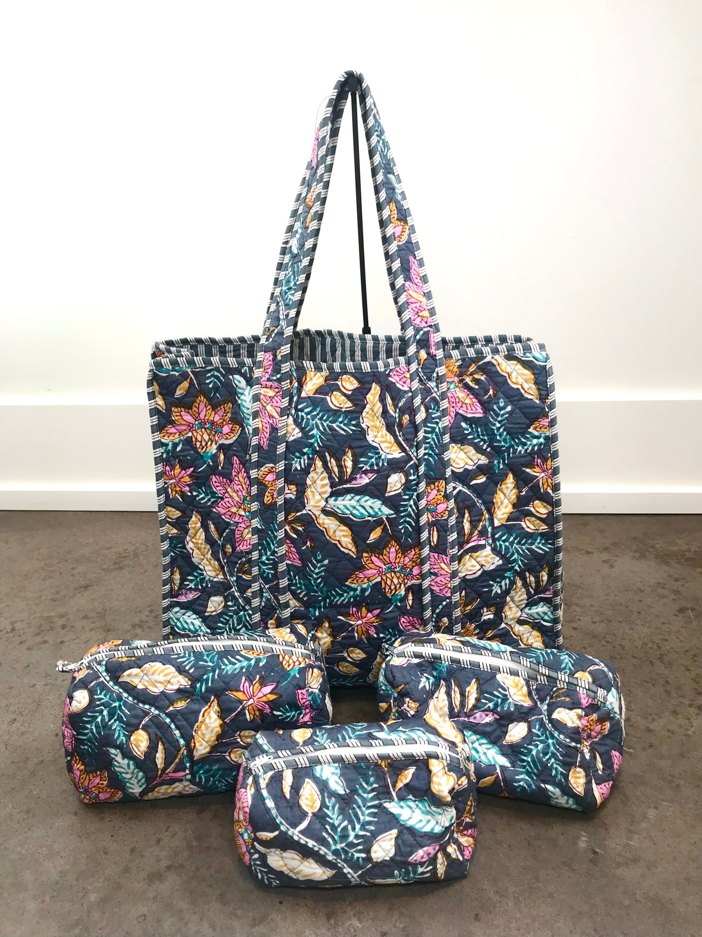 Large Quilted Tote Bag