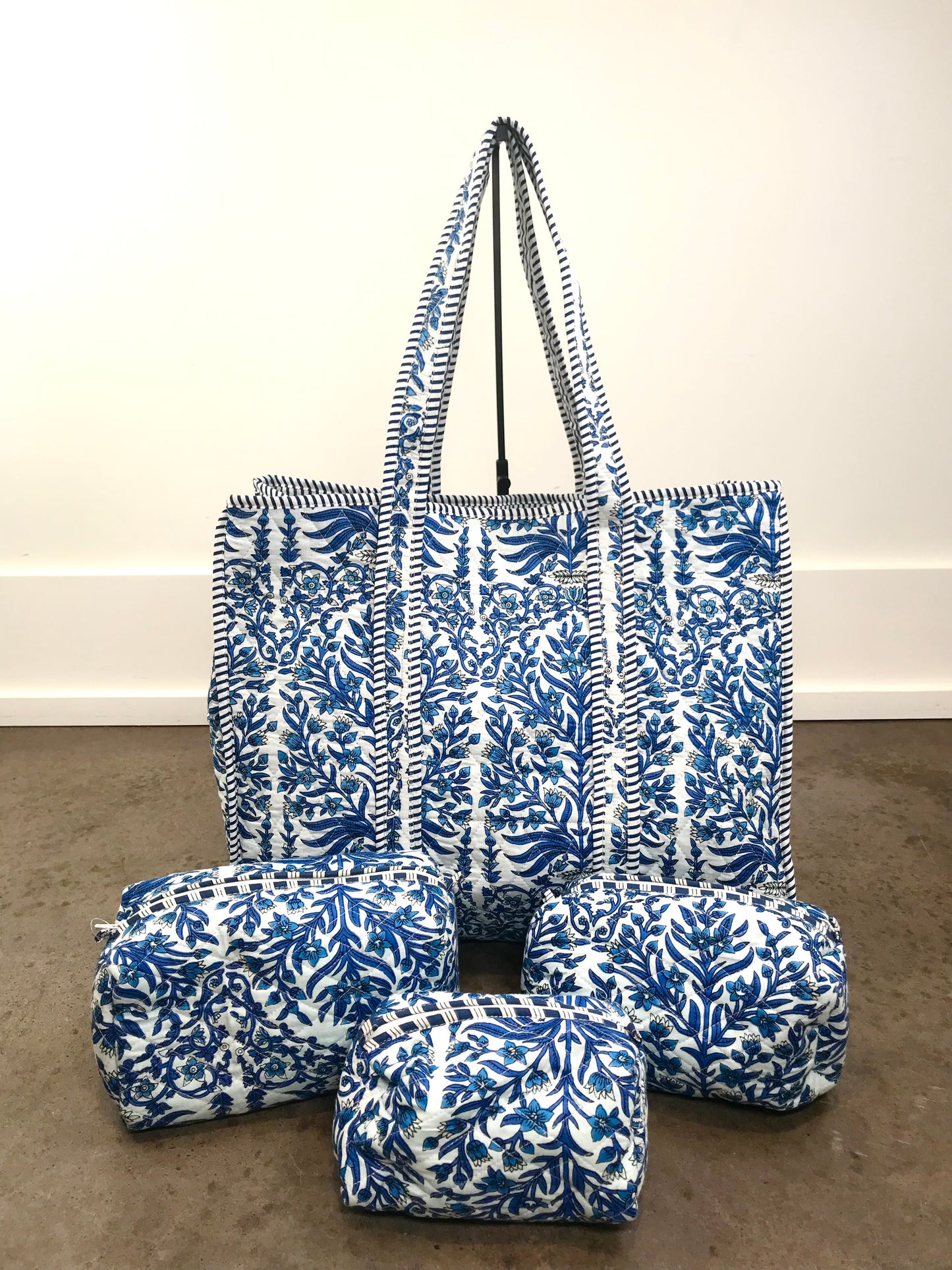 Large Quilted Tote Bag