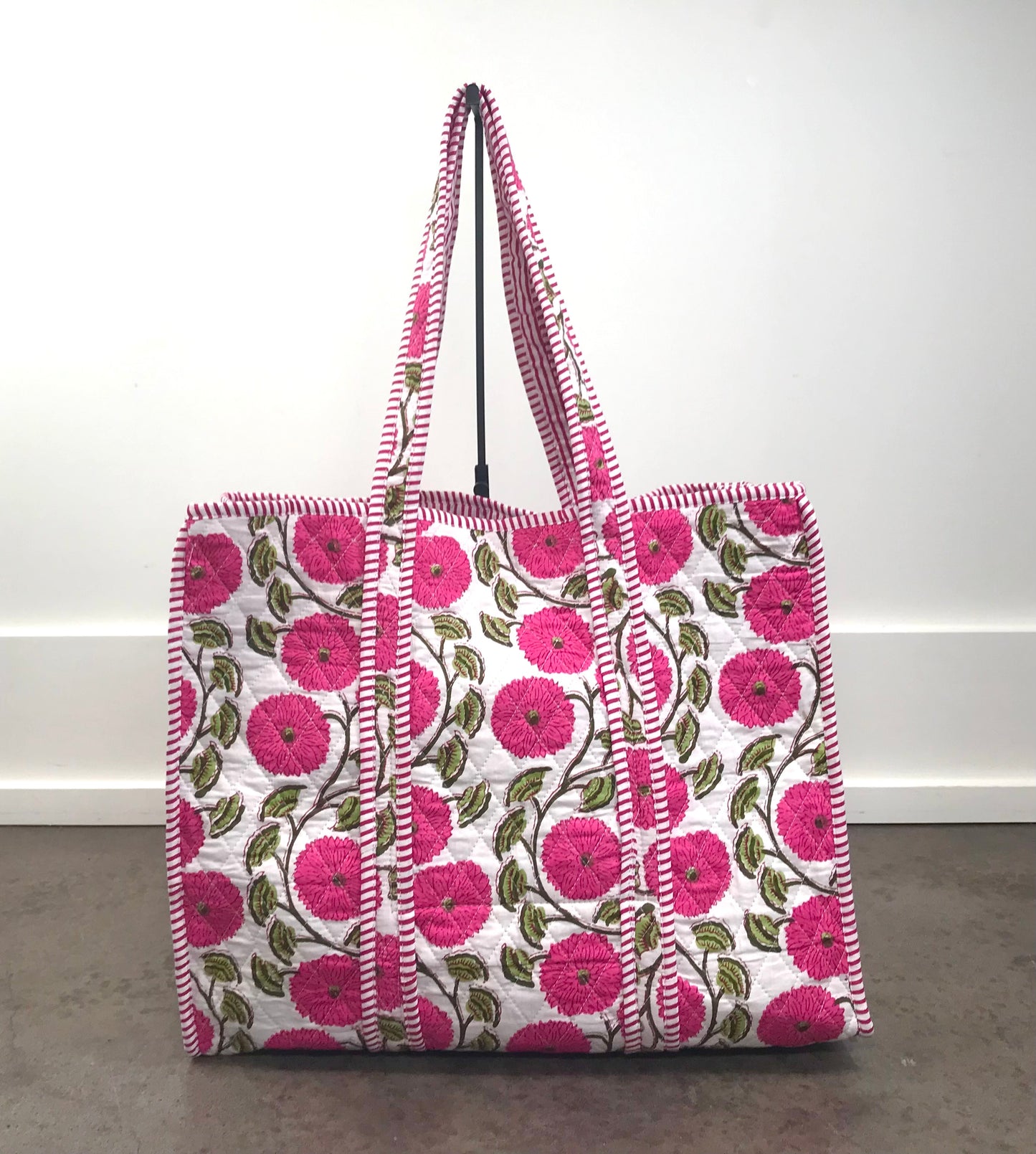 Large Quilted Tote Bag
