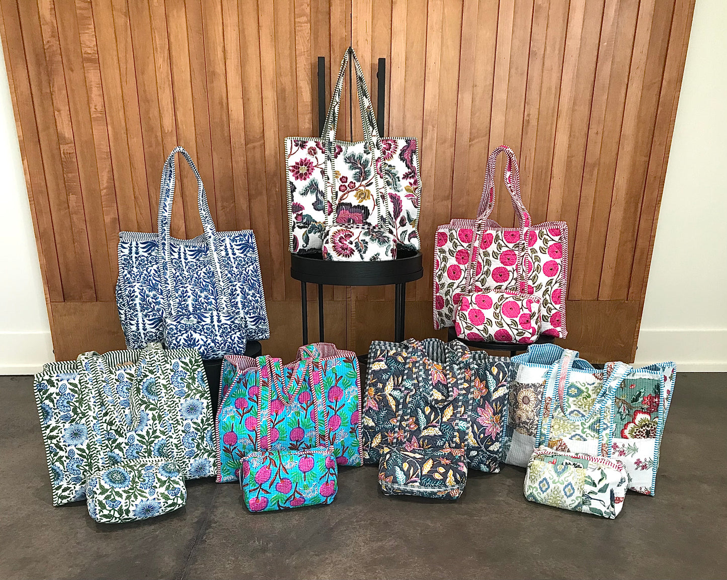 Large Quilted Tote Bag