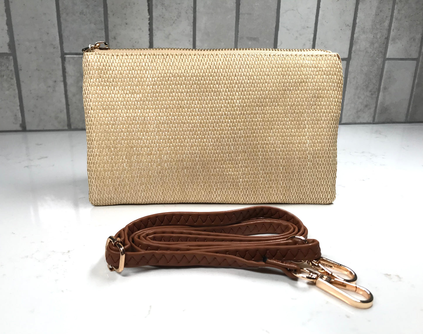 Woven Wristlet Crossbody