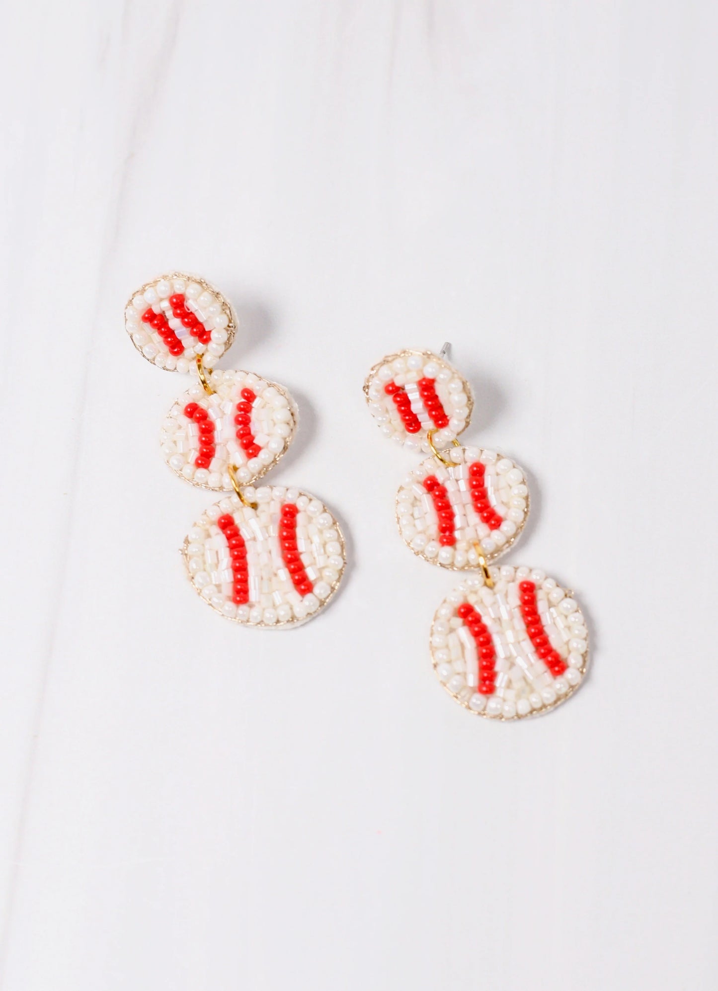 Baseball Drop Earrings