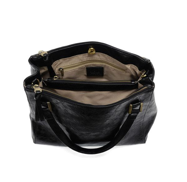 Shawna Triple Zip Satchel Crossbody