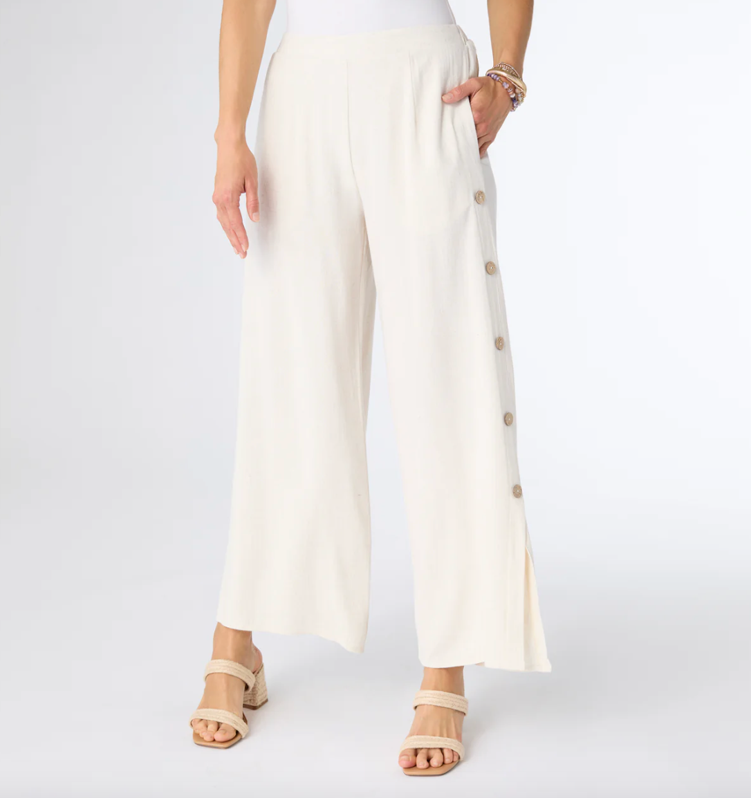 Remi Pant with Side Button Detail