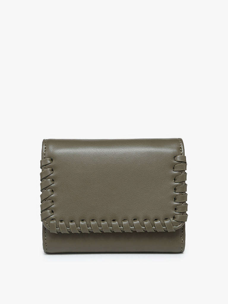Logan Whipstitch Tri-fold Wallet