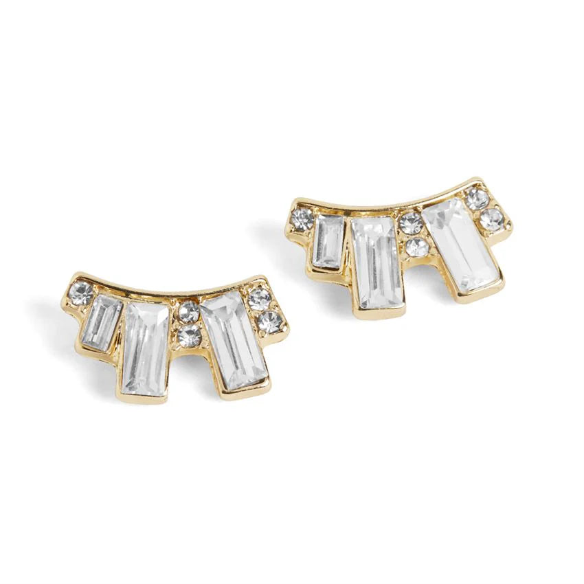 Baguette Stone Studs