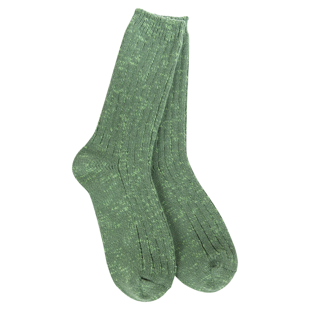 Cotton Slub Marled Crew