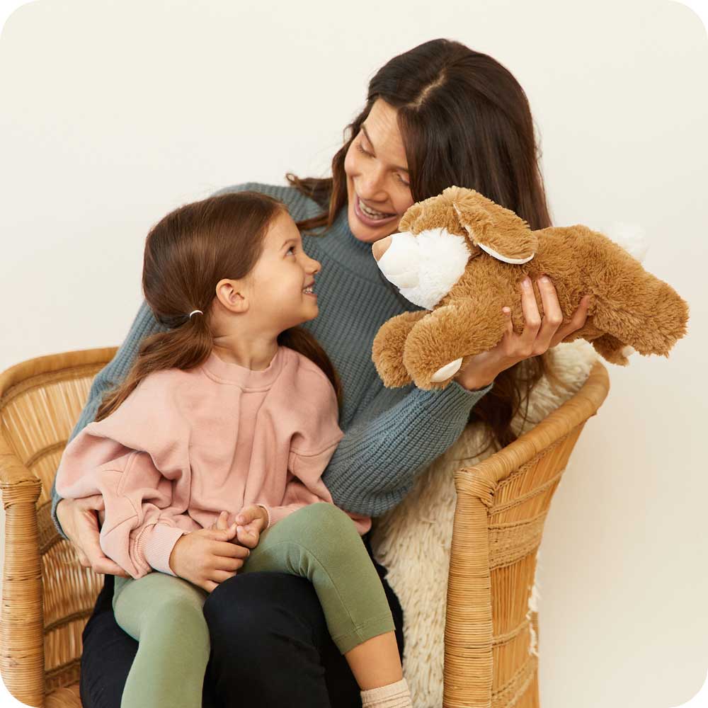 Brown & White Bunny Warmies