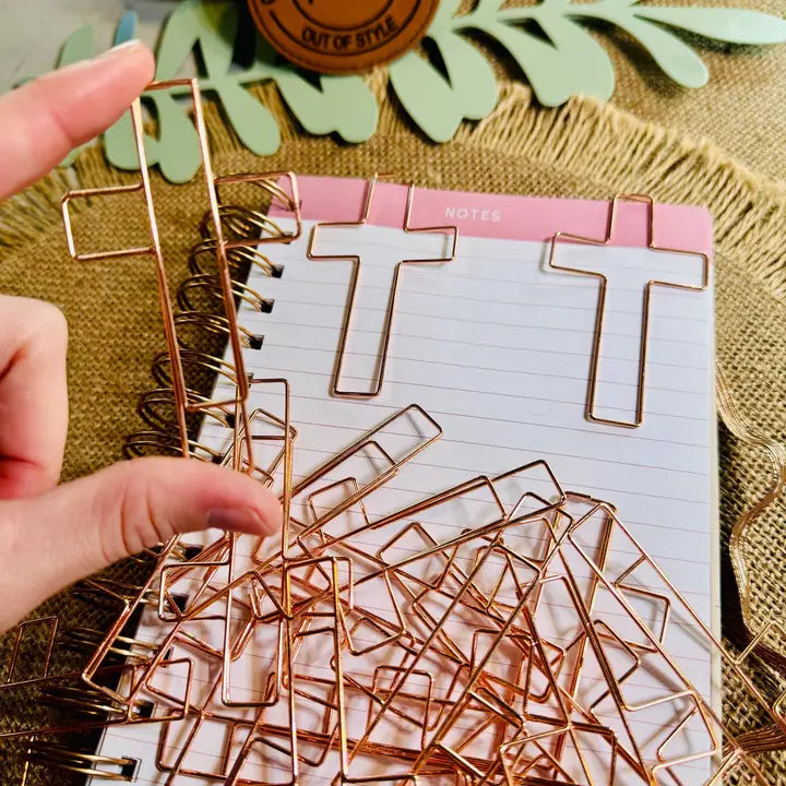 Jumbo Cross Bookmark Paperclips