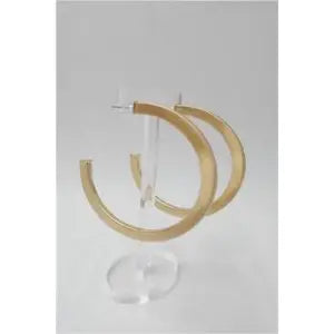 Overall Luxe Round Hoop Earrings