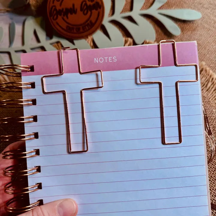 Jumbo Cross Bookmark Paperclips