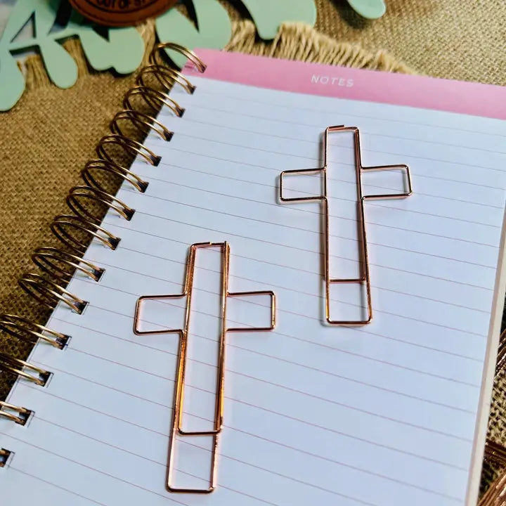 Jumbo Cross Bookmark Paperclips