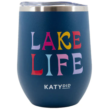 Lake Life Wine Tumbler Cup