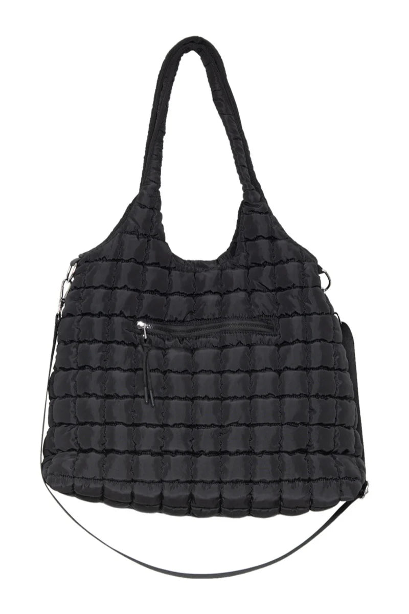 Rectangular Quilted Puffer Tote