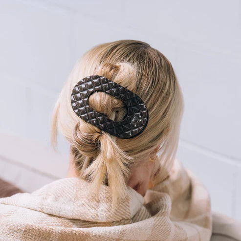 Truly Taupe Quilted Hair Clip