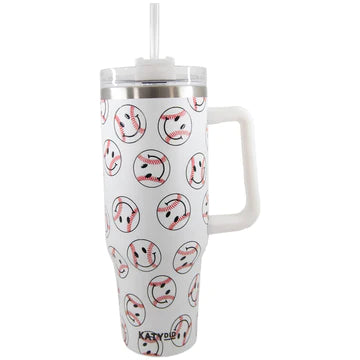 Baseball Happy Faces Tumbler