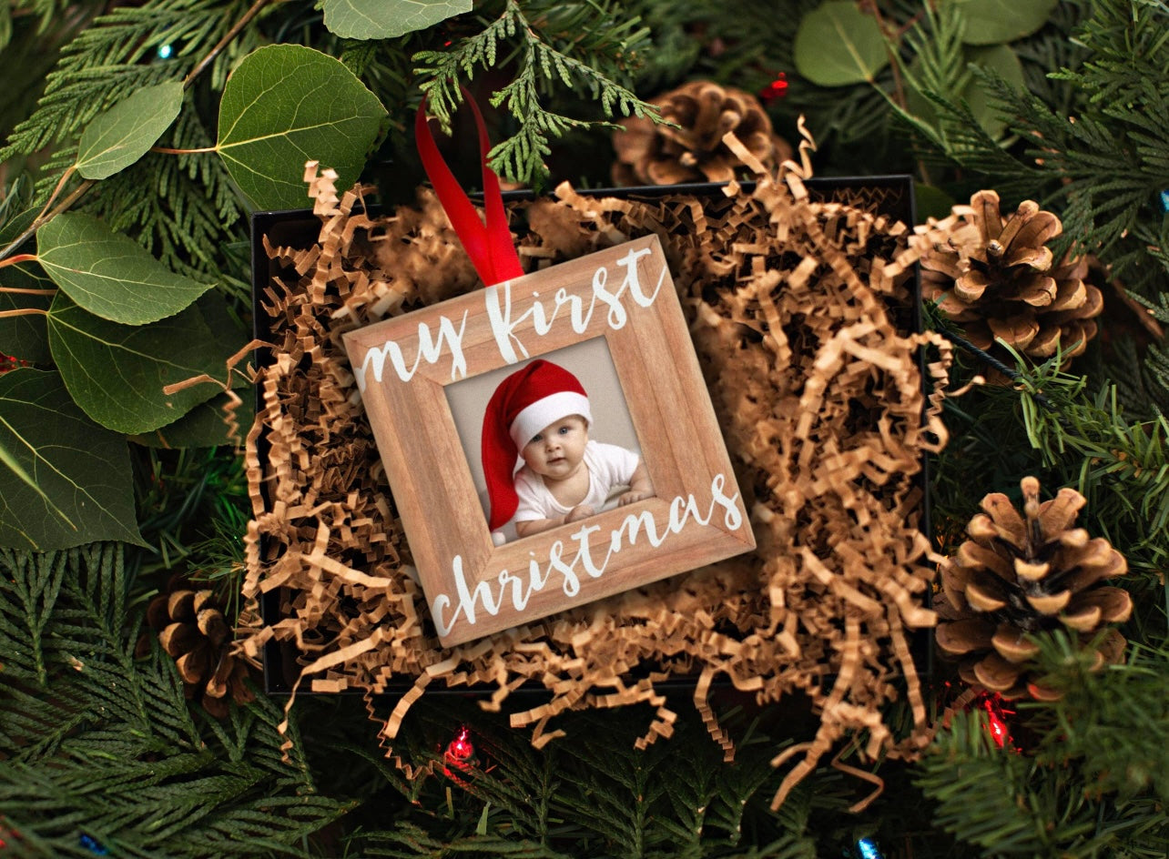 My First Christmas Ornament Frame