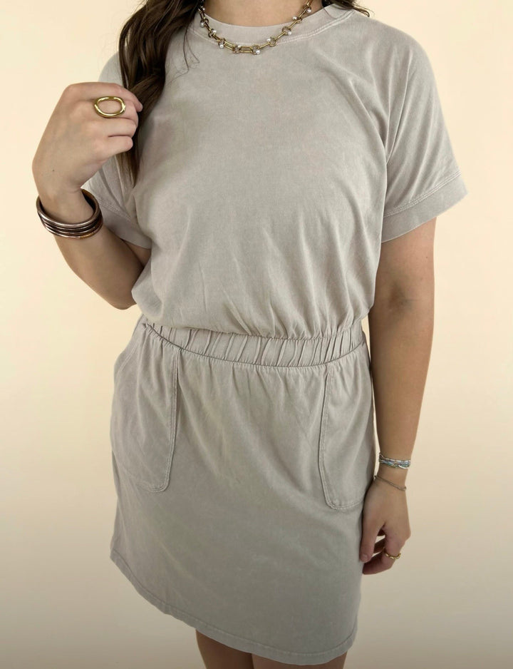 Fiona Mineral Washed Mini Dress