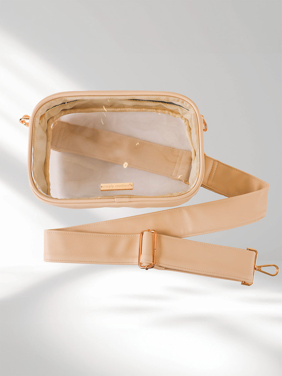 Stadium Leather Clear Crossbody Bag
