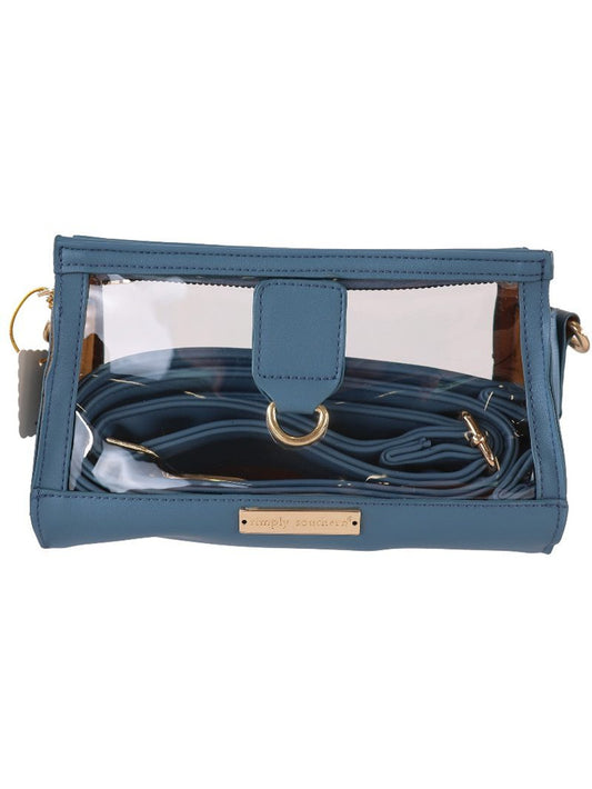 Leather Clear Clutch Bag