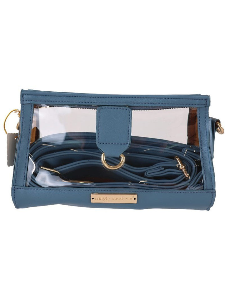 Leather Clear Clutch Bag