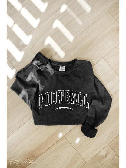 Football Puff Long Sleeve Graphic