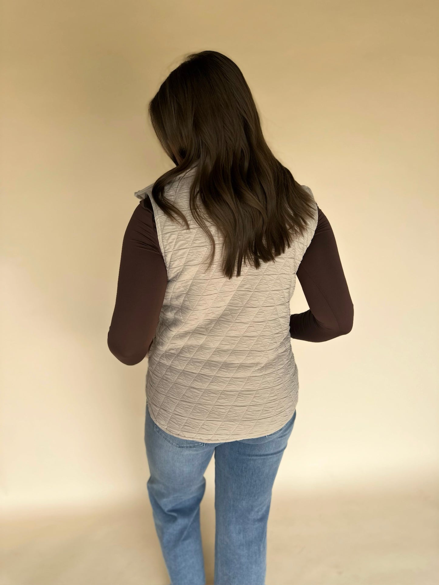 Erysa Quilted Knit Vest