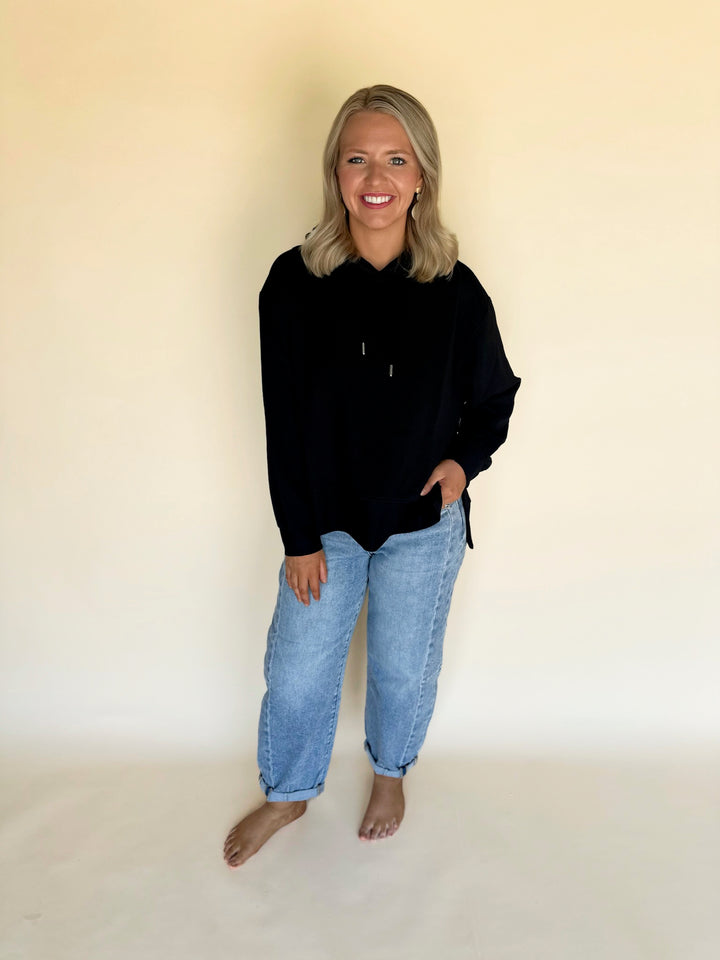 Delin Ribbed Hoodie