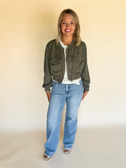 Maika Tencel Bomber Jacket