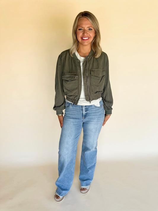 Maika Tencel Bomber Jacket