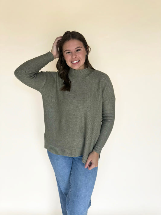 Jynora Mock Neck Sweater