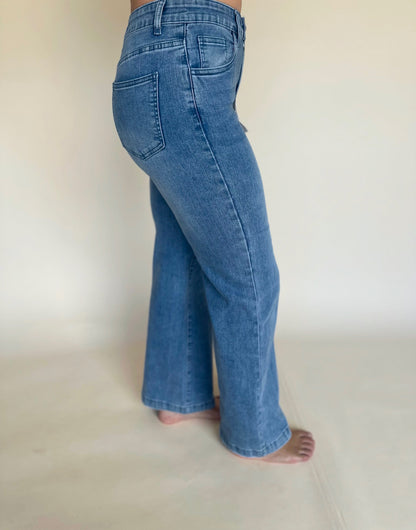 Everstretch Wide Leg Jeans