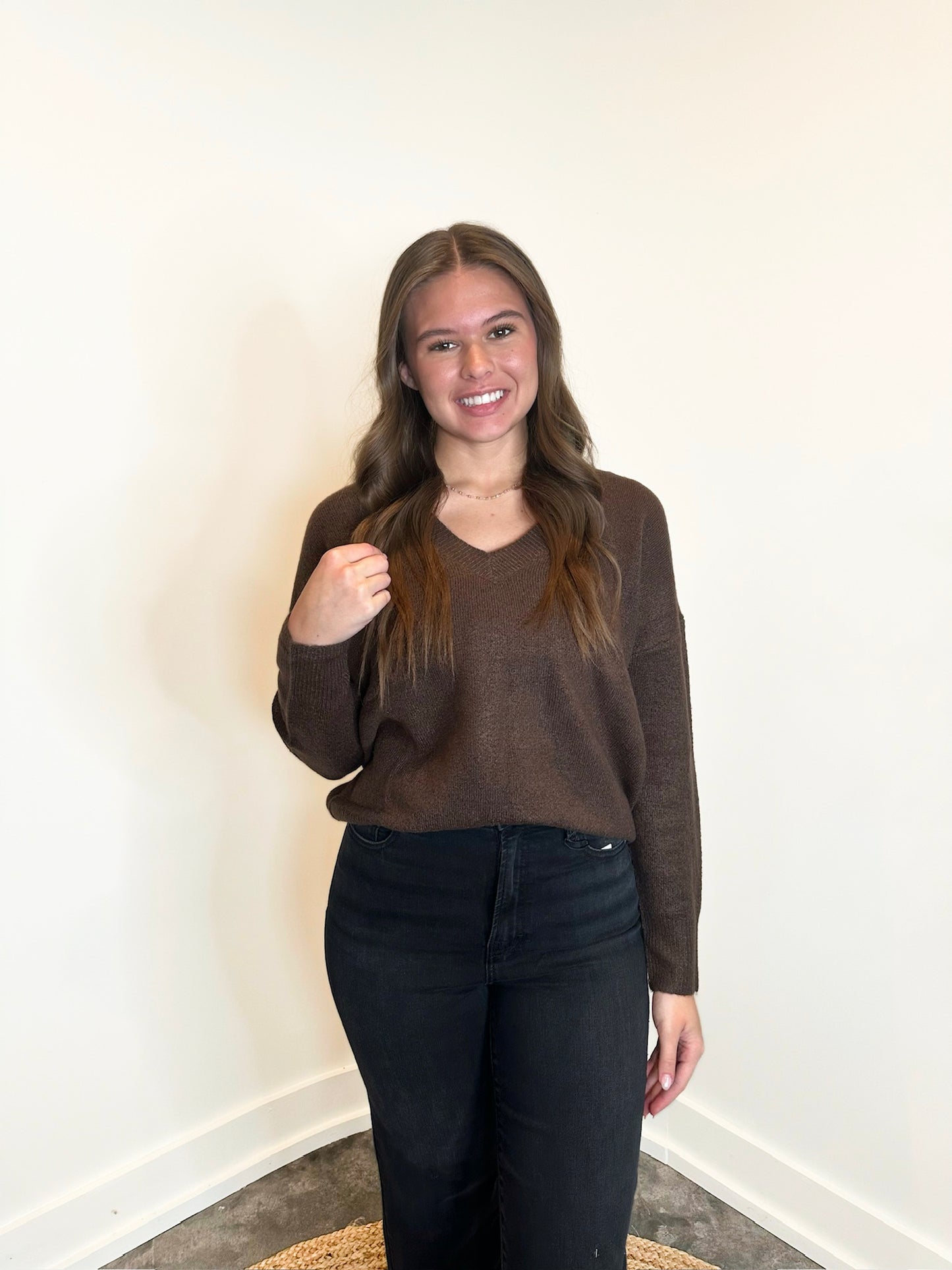 Jessy Shoulder Knit Sweater