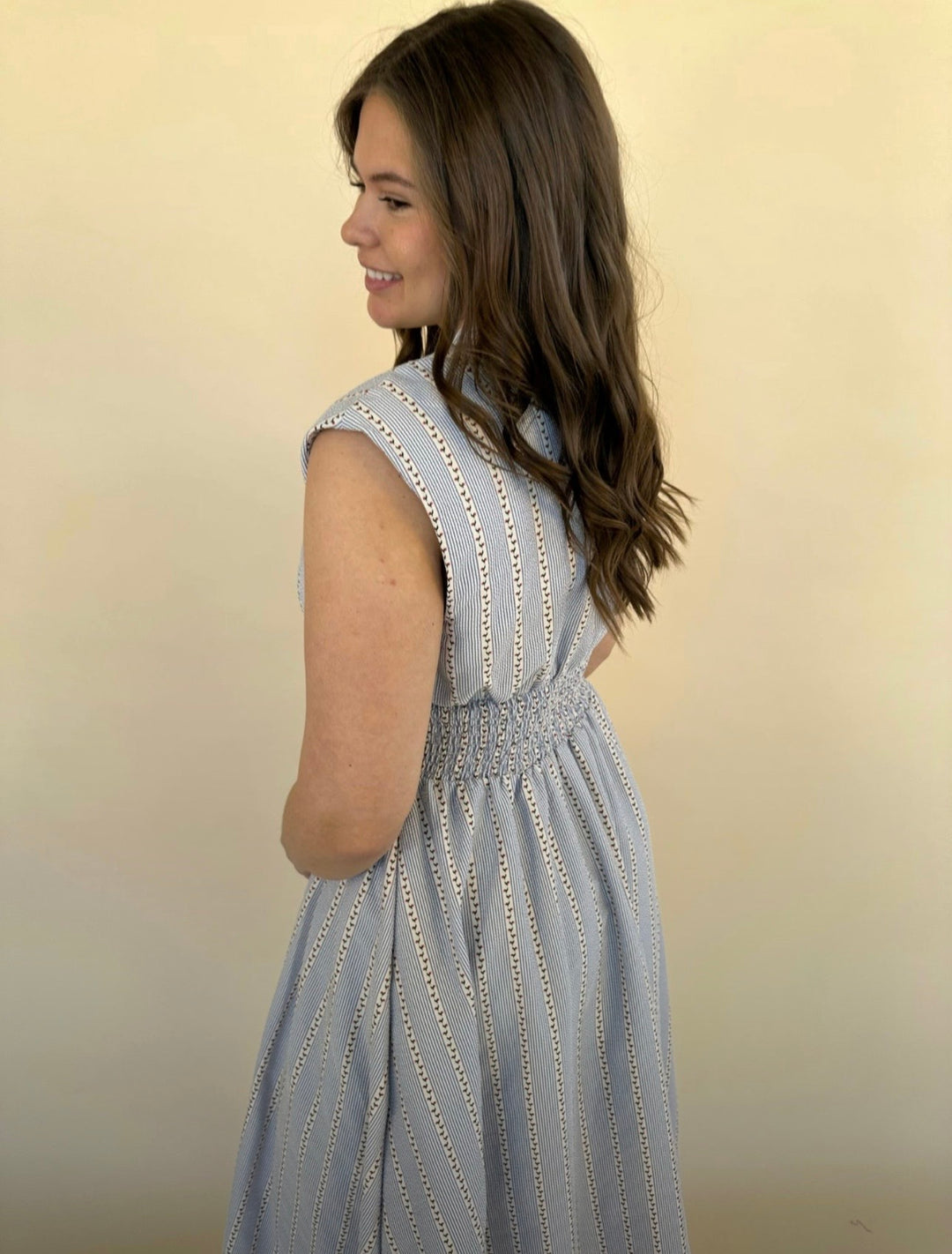 Hallie Sleeveless Denim Dress