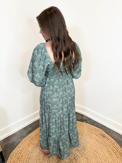Kyle Square Neck Floral Maxi Dress