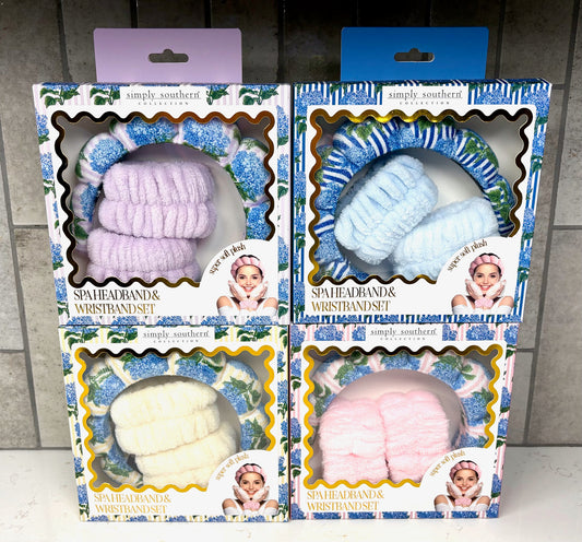 Spa Headband & Wristband Set