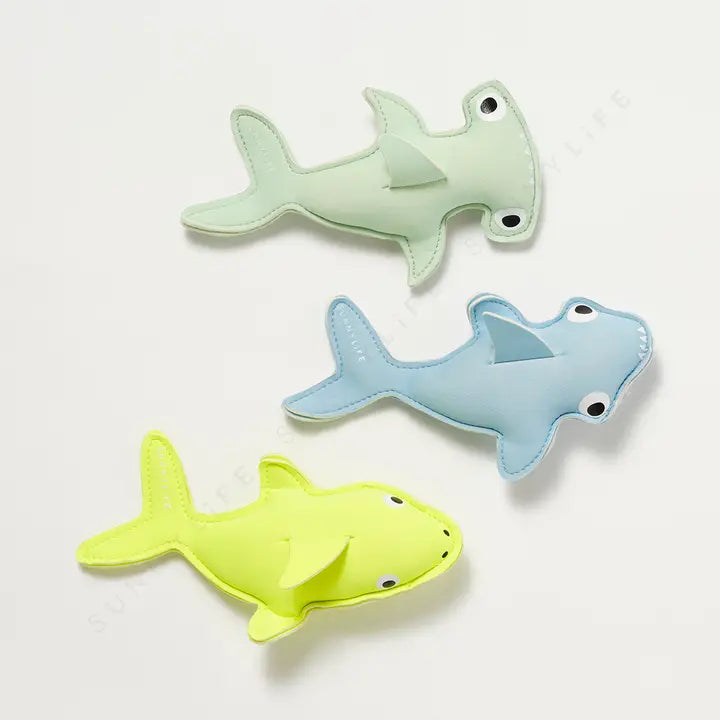 Salty the Shark Dive Buddies Aqua Neon Yellow - Set of 3