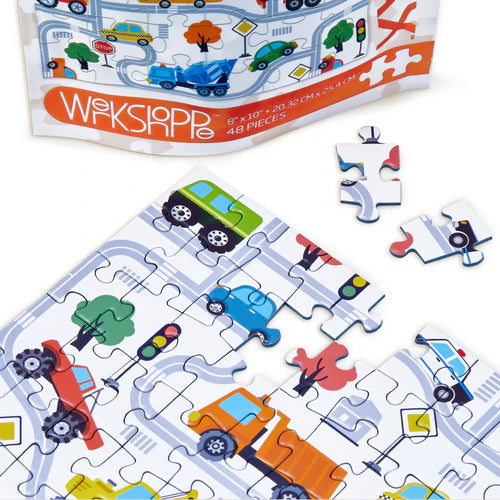 Trucks and Transportation 48 Puzzle Piece Snax