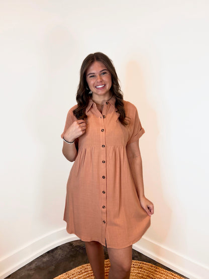 Evania Dolman Sleeve Shirt Dress