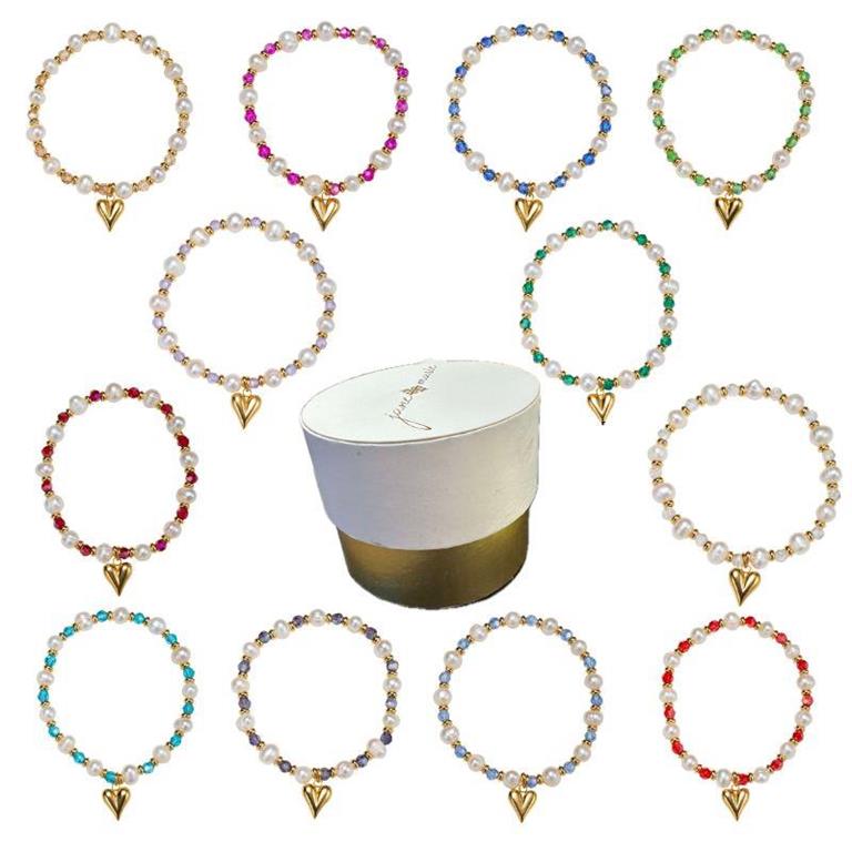 Kids 18K Gold Plated Birth Month - Golden Gift Bracelets