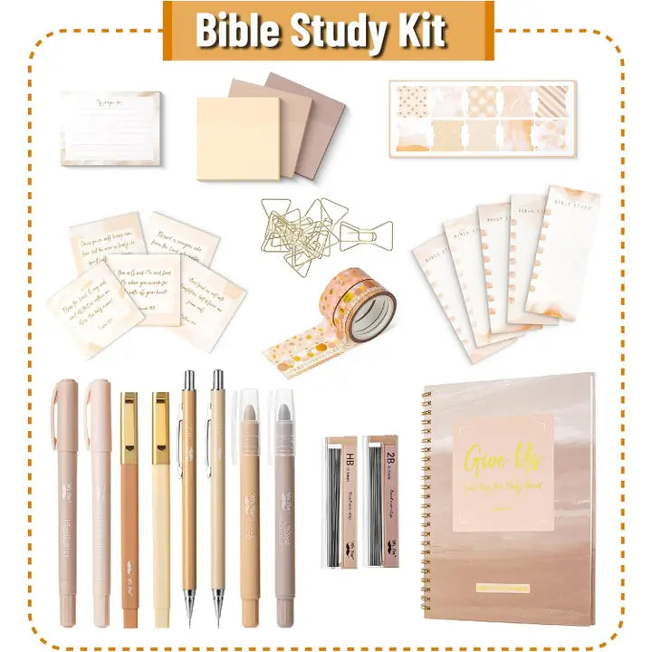 Golden Blush Bible Journaling Kit for Women