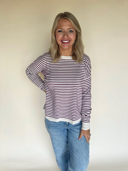 Rivah Striped Knit Sweater