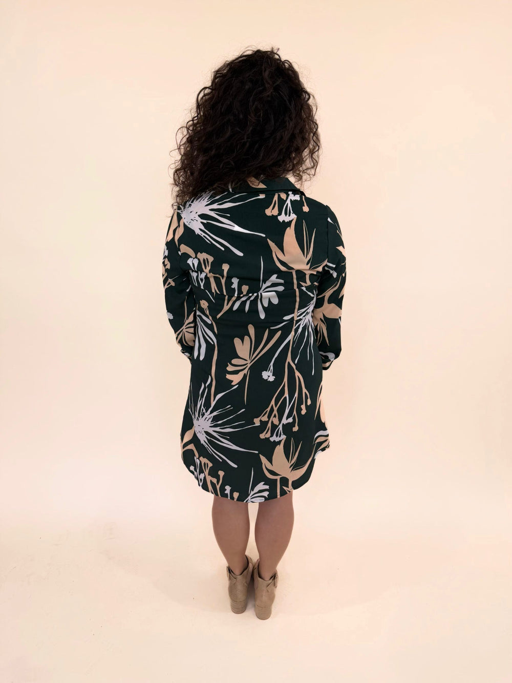 Zivah Satin Print Dress