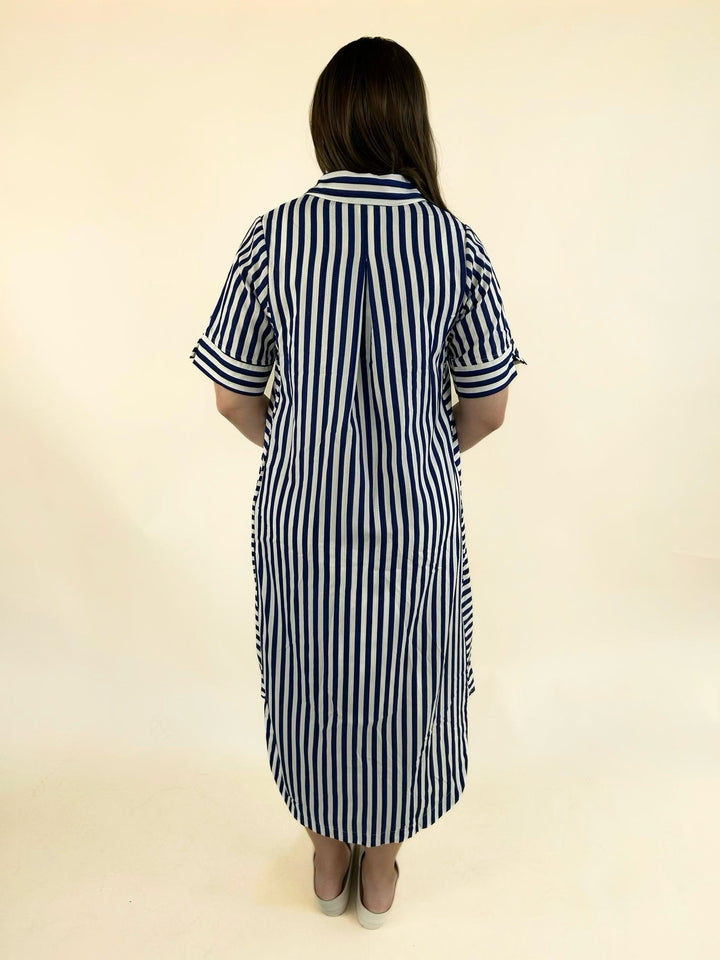 Everly Stripe Midi Dress
