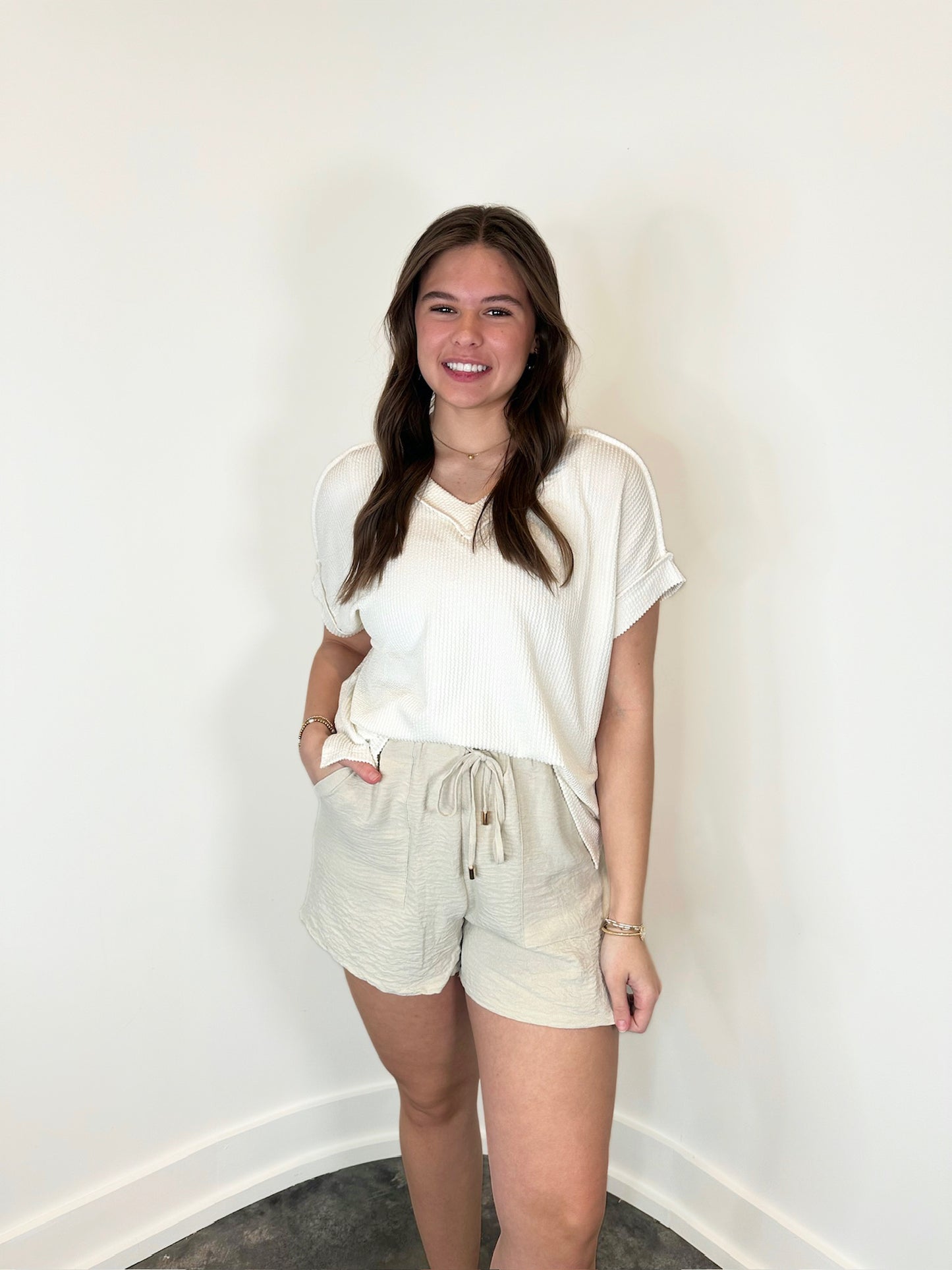 Monet Adjustable Tie Shorts
