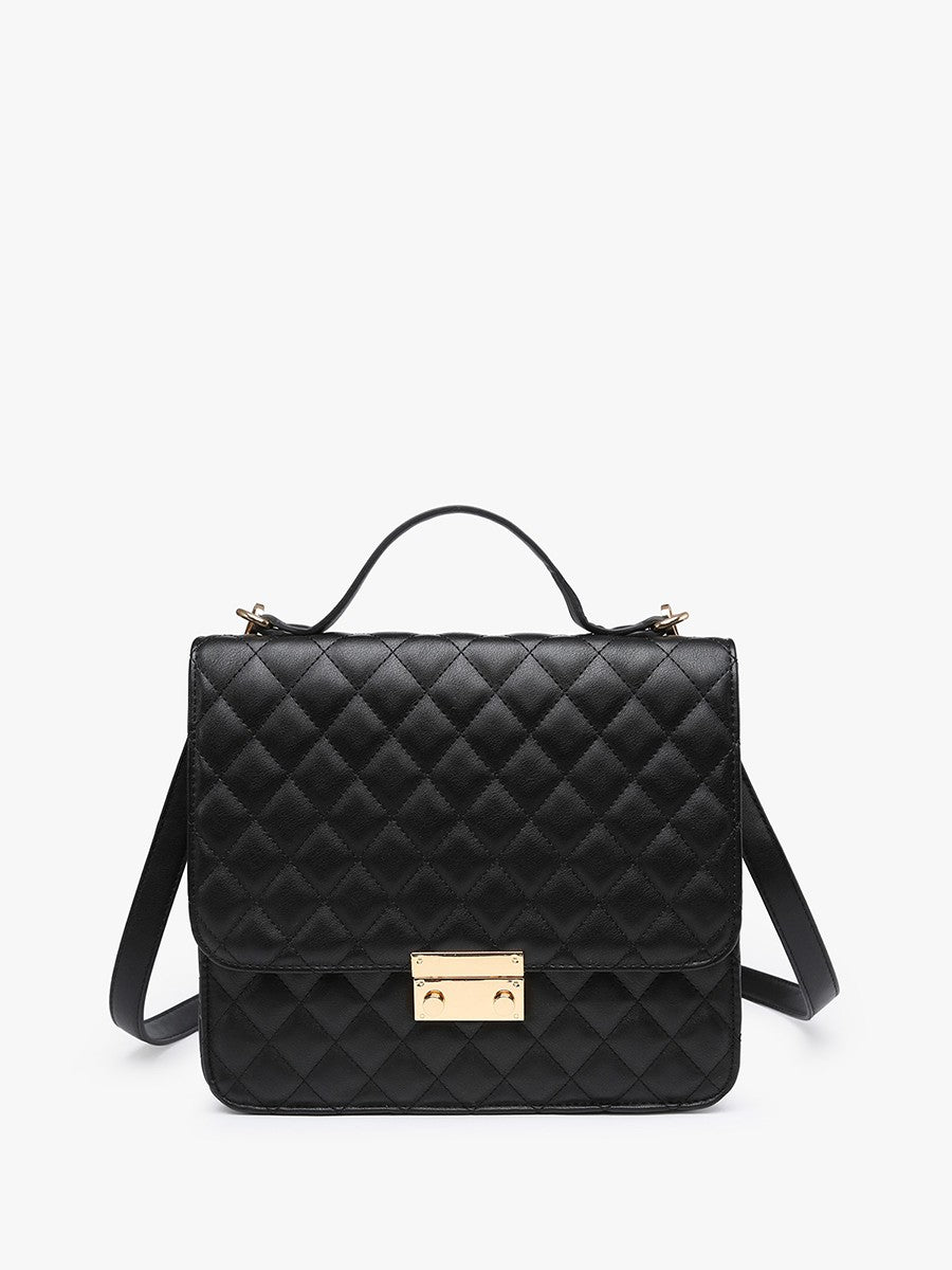 Halston Quilted Convertible Backpack
