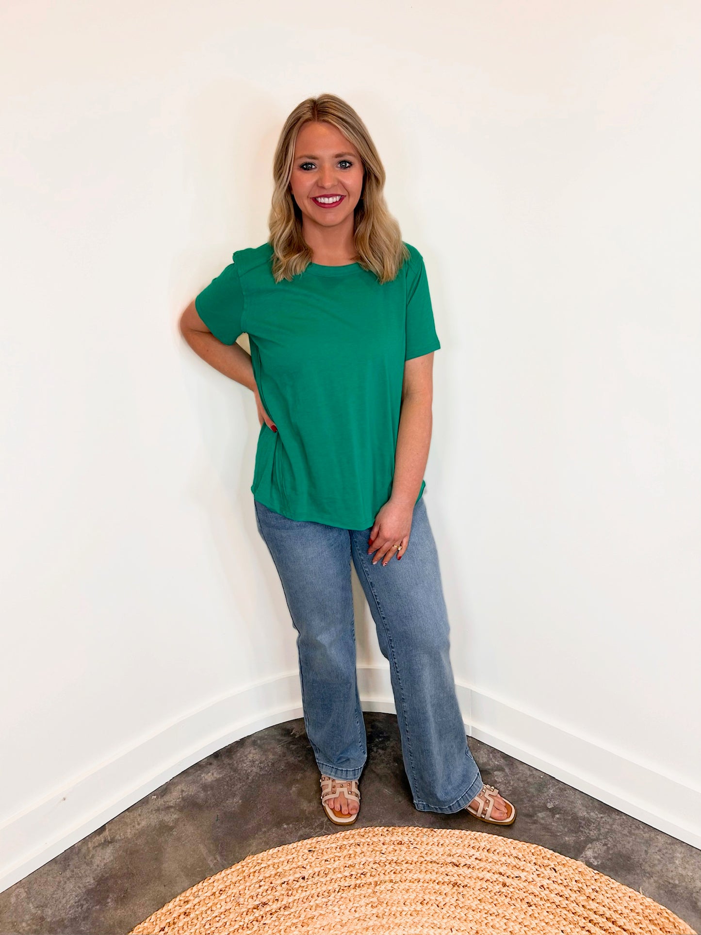Grace Cotton Short Sleeve Top