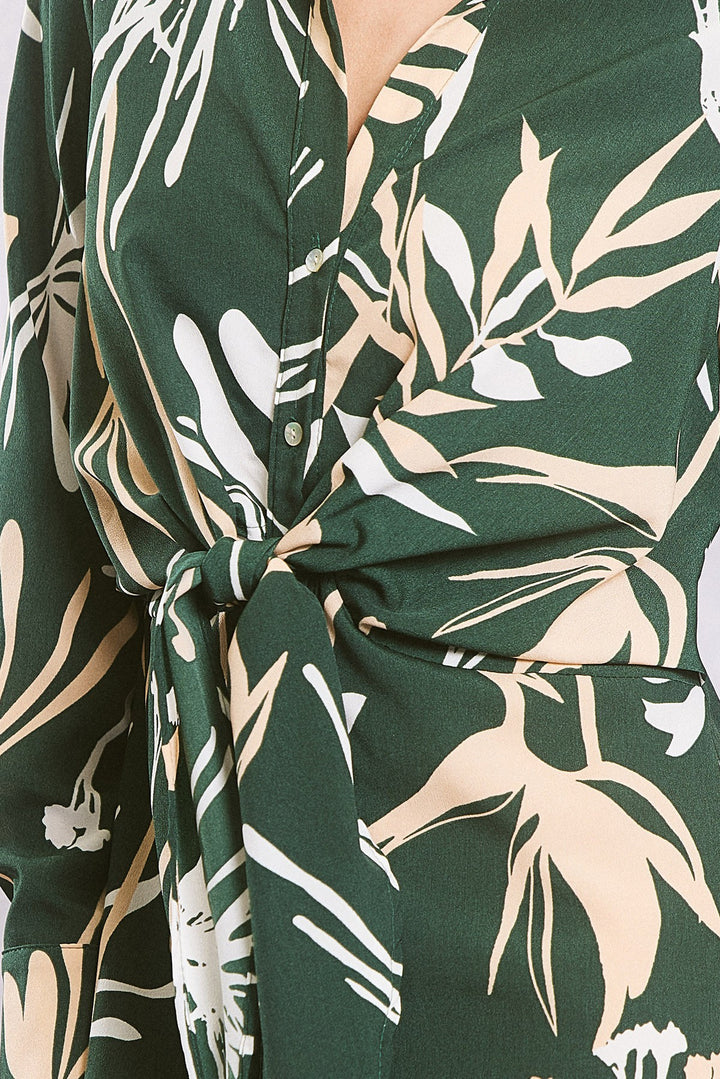 Zivah Satin Print Dress