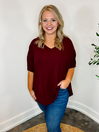Luna Boxy Pocket Top